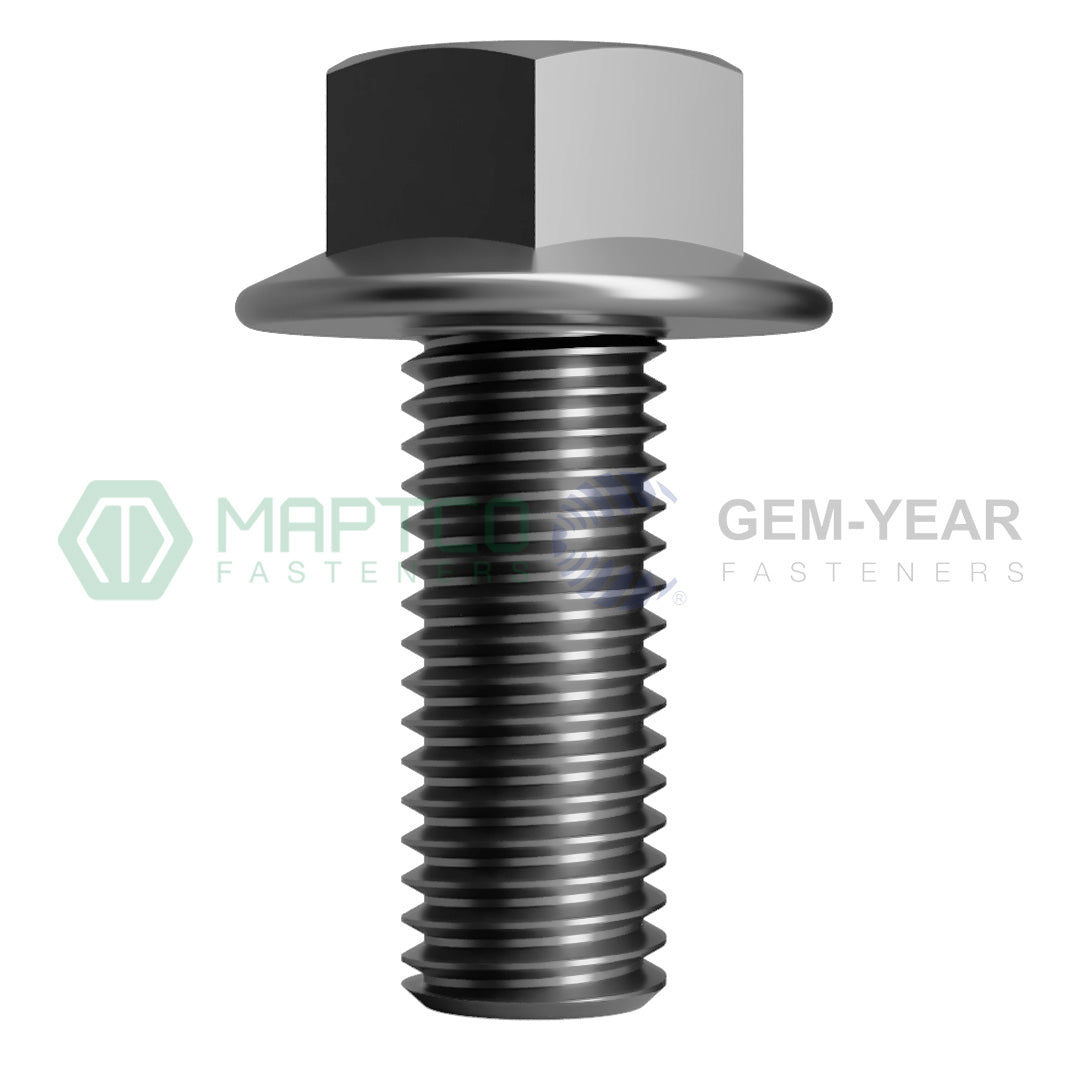 M20-2.50 X 70 Flanged Hex Set Screw 4.6 ISO898 Zinc Plated