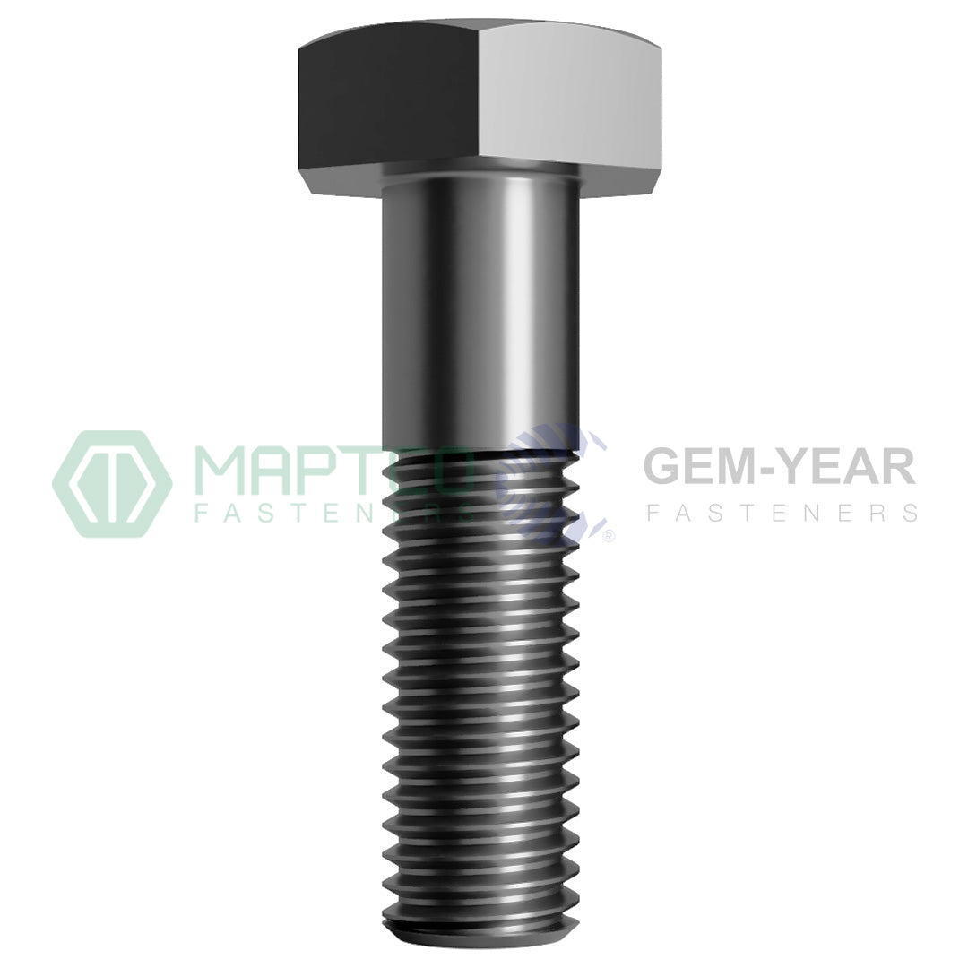 M10-1.25 X 55 Hex Bolt 10.9 DIN960 Zinc Plated