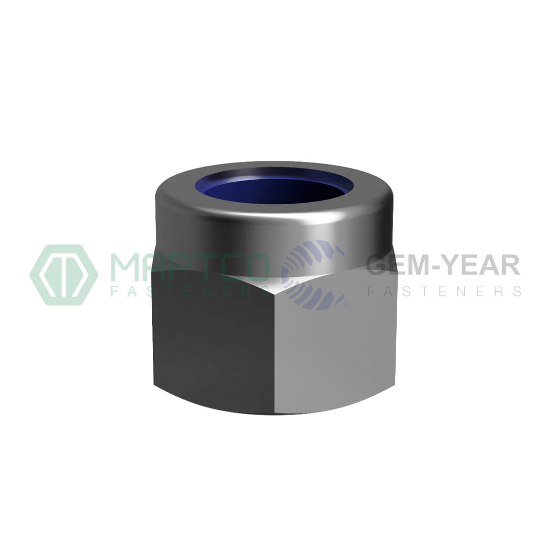 1-1/8-12 Nyloc Nut G8 DIN985 Zinc Plated