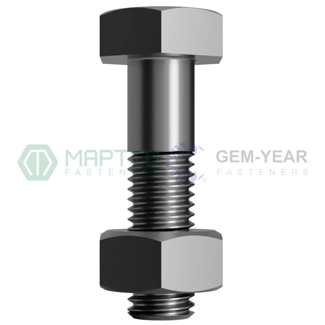 M8 X 20 TL-20 Hex Bolt & Nut 4.6 AS1112 Galvanised