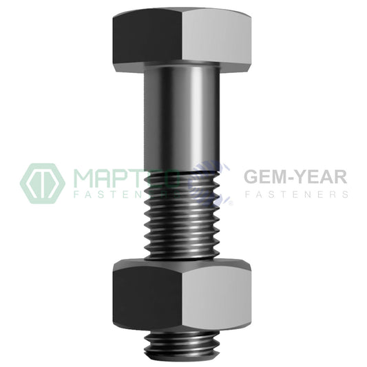 M24 X 100 TL-75 Hex Bolt & Nut 4.6 AS1112 Galvanised